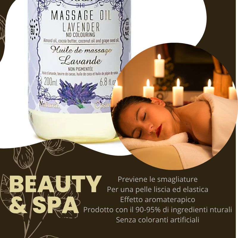 OLIO DA MASSAGGIO NATURALE LAVANDA