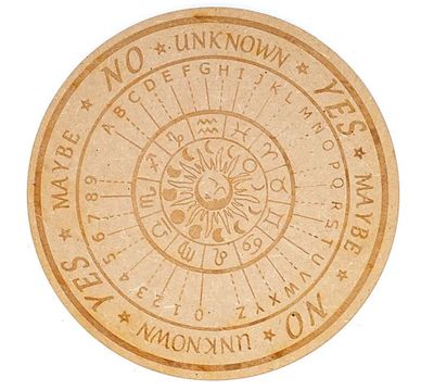 TAVOLA DIVINATORIA ASTROLOGICA INCISA