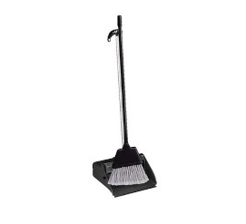 Heavy Duty Lobby Dustpan &amp; Brush Black