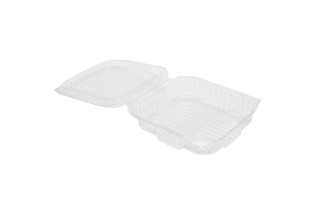 PET Saladebak met Vaste Deksel – 250cc - 4x150st