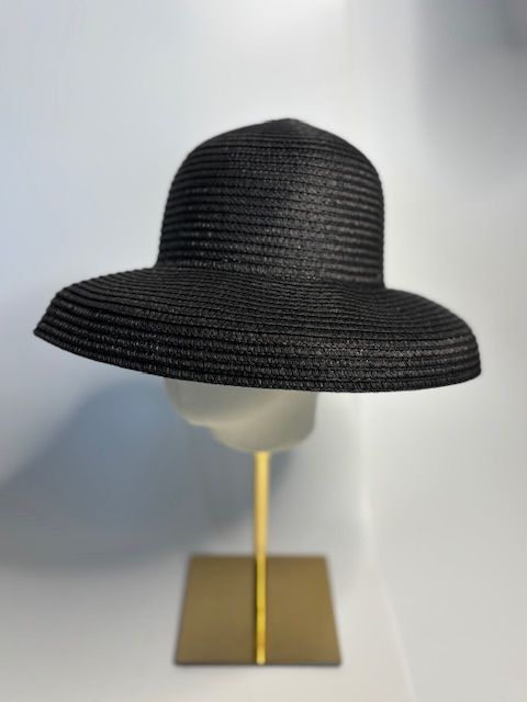 chapeau cloche - Paille noir