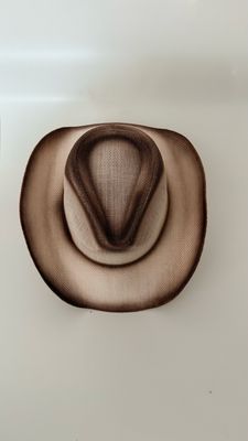 Chapeau cow boy - dégradé marron fumé