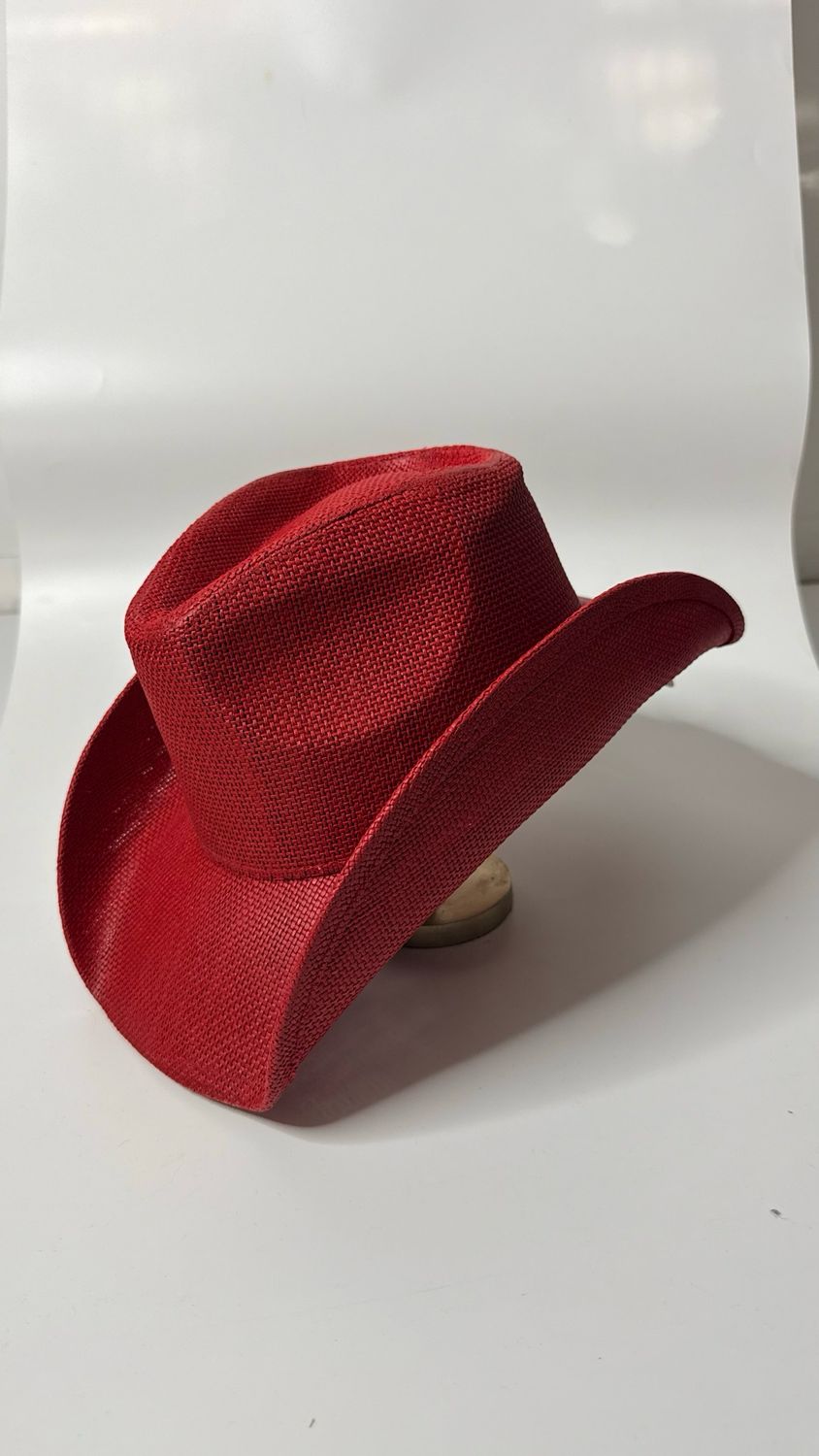 Chapeau cow boy - rouge profond