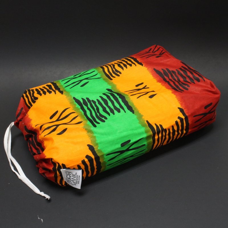 Yoga Firm PILLOWGANIC Pillow with African Wax Print Pillowcase