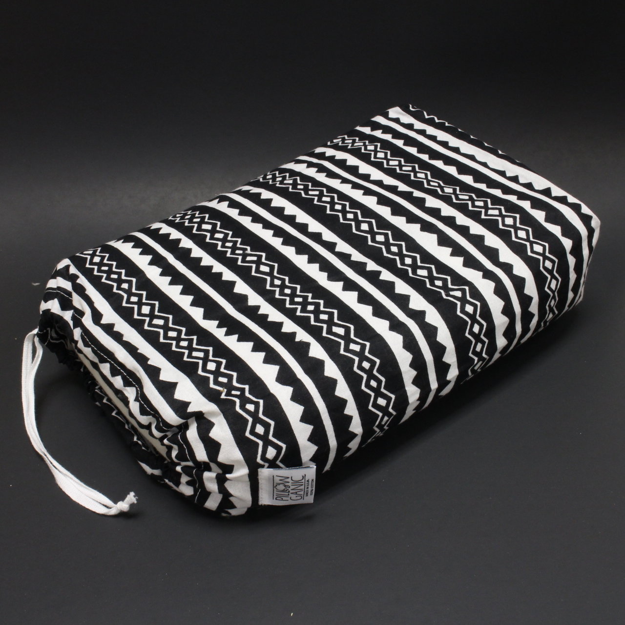 Yoga Firm PILLOWGANIC Pillow with African Wax Print Pillowcase, African Wax Print: Zig Zag