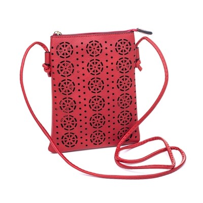Red Shoulder Bag with Phone Compartment Red Shoulder Bag with Phone Compartment