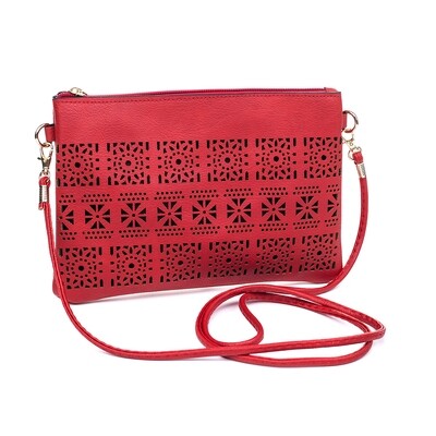 Red Shoulder Bag with Phone Compartment Red Shoulder Bag with Phone Compartment