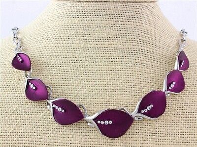 Purple Lily Necklace