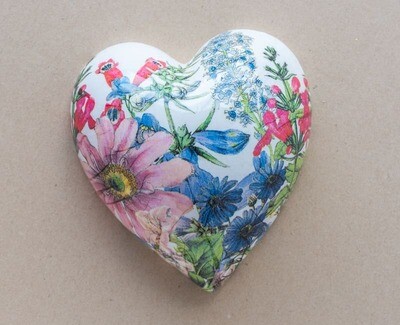 Watercolour Floral Wall Heart