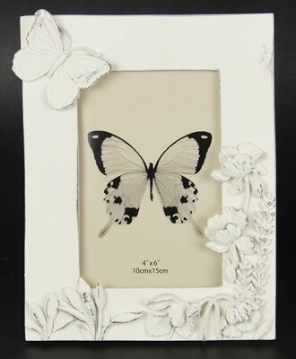 Butterfly & Floral Border 4x6 Frame