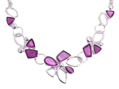 ​Purple Leaf Necklace