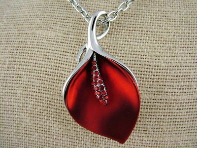 Red Lily Pendant