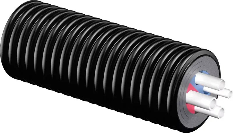 Rura preizolowana poczwórna Uponor ECOFLEX Quatro 2x25x2.3-25x3.5-20x2.8/175
