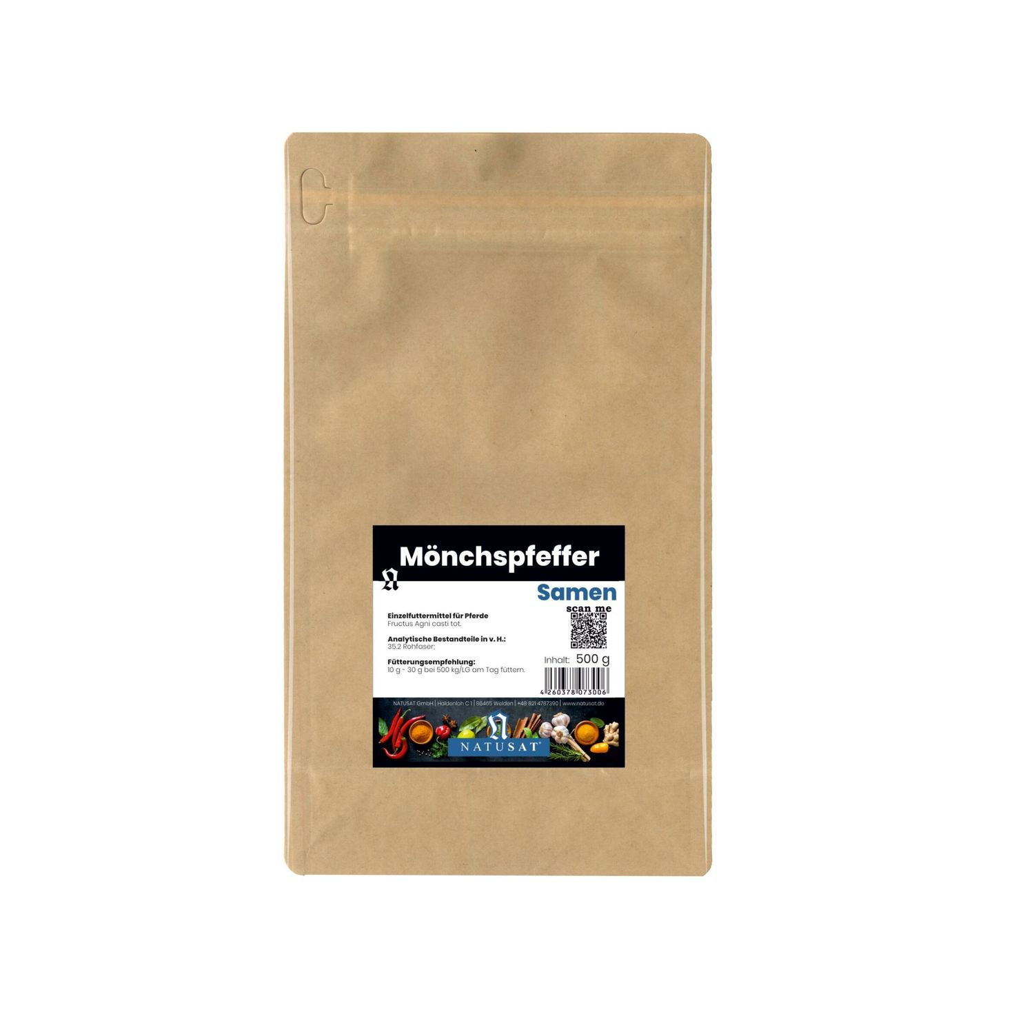 Natusat Mönchspfeffer ganz 0,5 kg