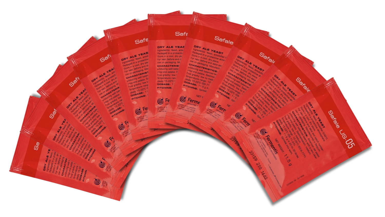 Fermentis Trockenhefe - SafAle US-05 (10er Pack)