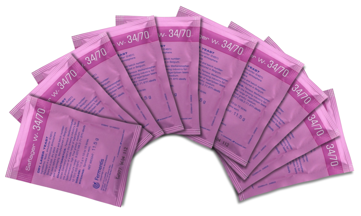 Fermentis Trockenhefe - W34/70 (10er Pack)