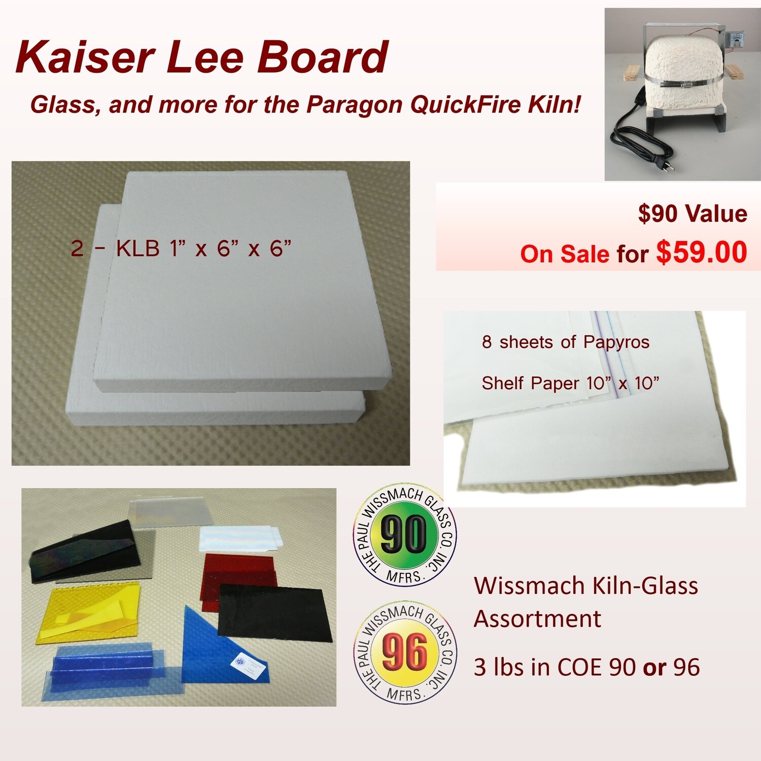 Kaiser Lee Board Kit for Small Kilns