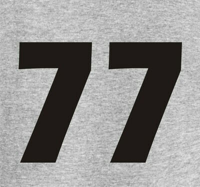 Vinyl Number added to Sweatshirt or T-shirt
