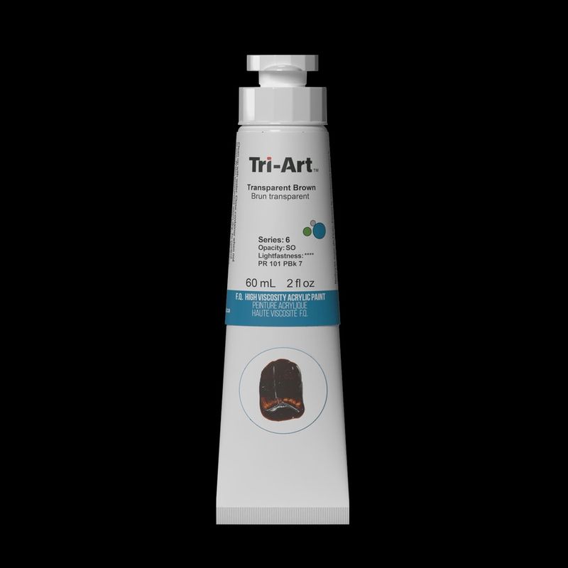 Tri-Art High Viscosity Acrylic Trans Brown 60ml