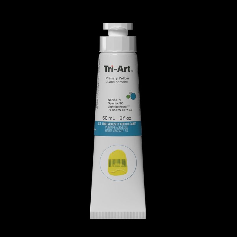 Tri-Art High Viscosity Acrylic Primary Yellow 60ml