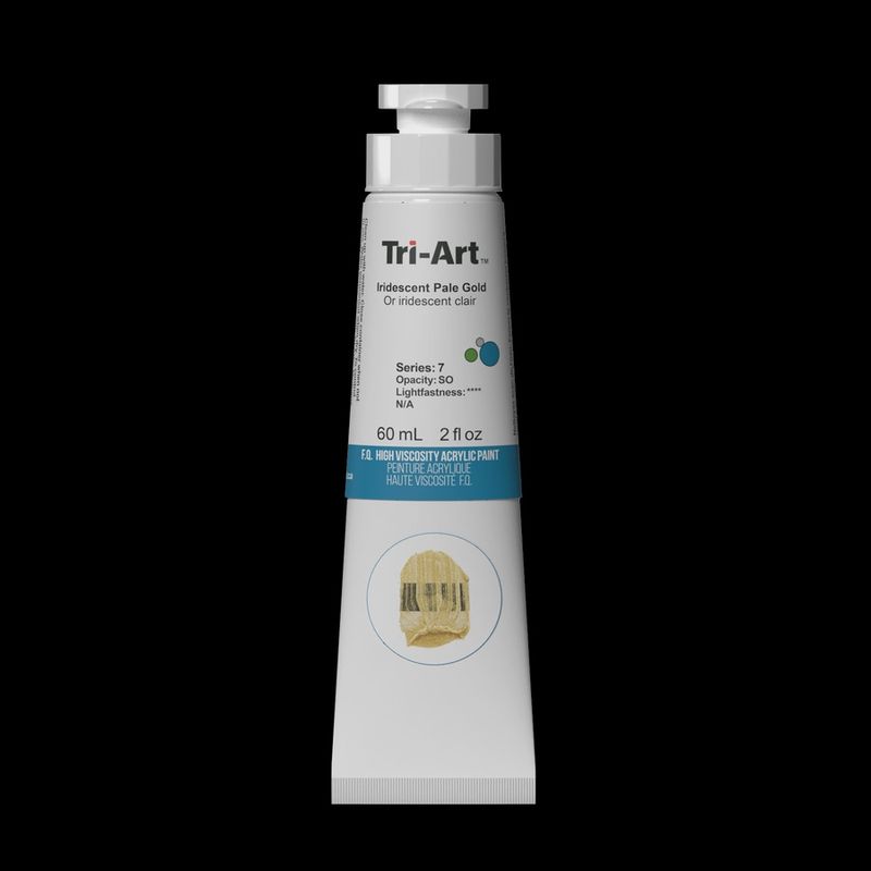 Tri-Art High Viscosity Acrylic Iridescent Pale Gold 60ml