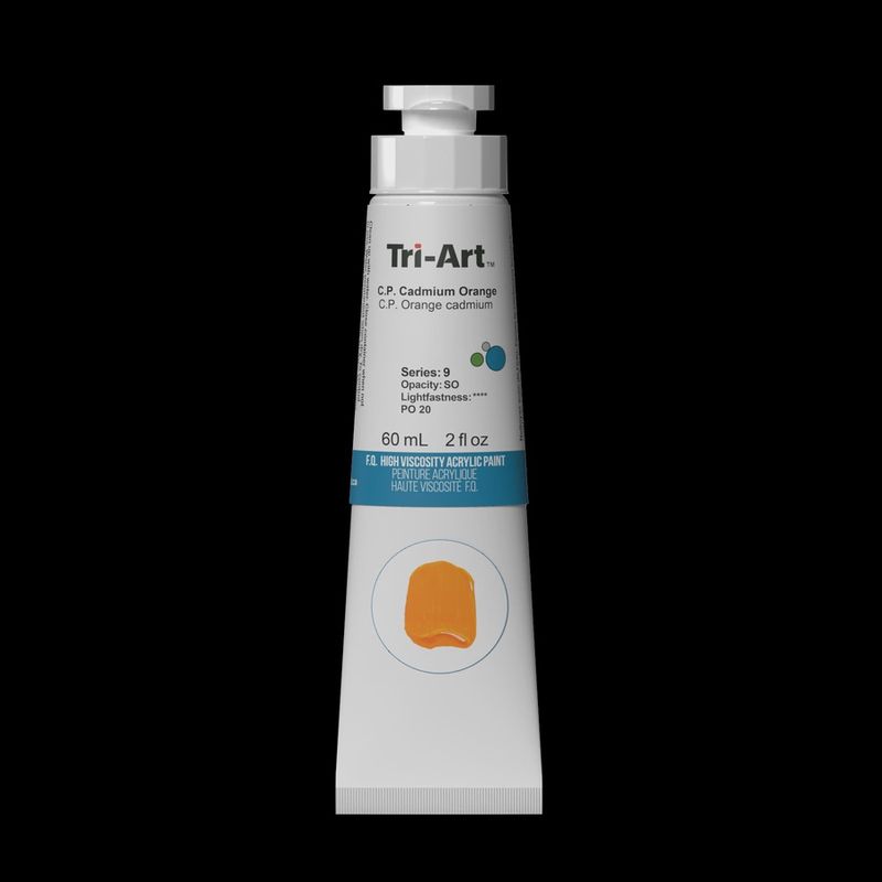 Tri-Art High Viscosity Acrylic C.p. Cadmium Orange 60ml