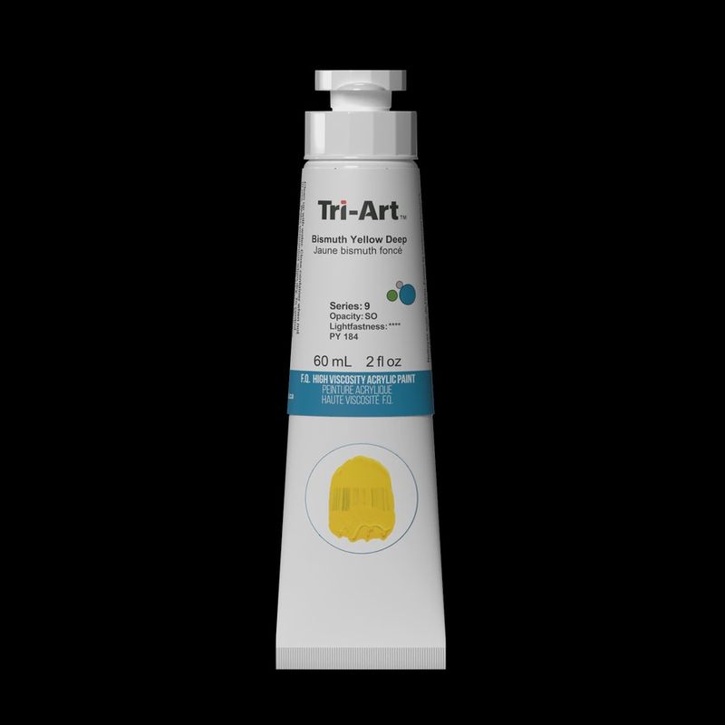 Tri-Art High Viscosity Acrylic Bismuth Yellow Deep 60ml