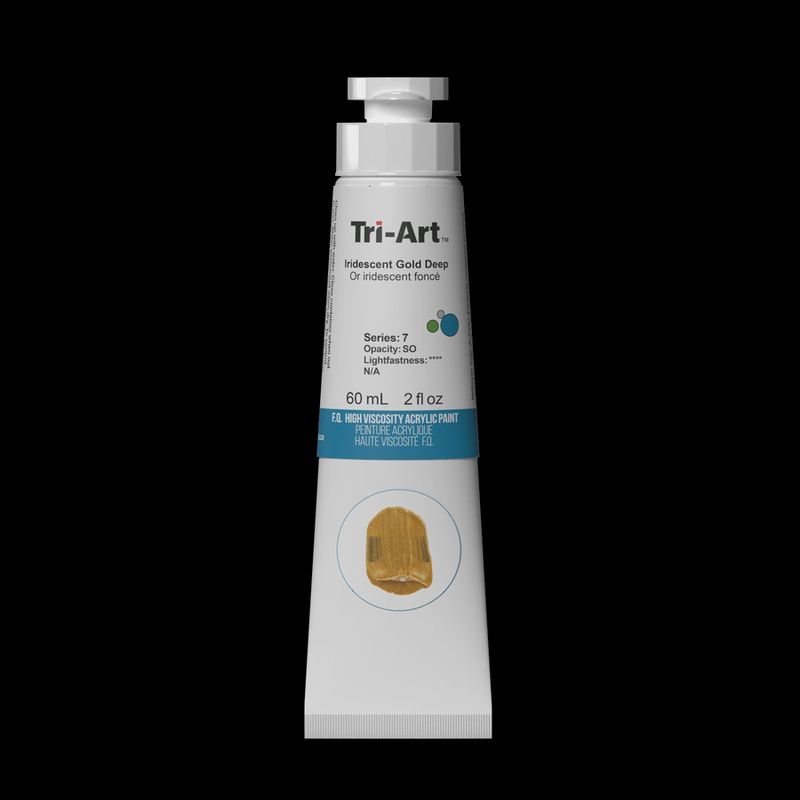 Tri-Art High Viscosity Acrylic Iridescent Gold Deep 60ml