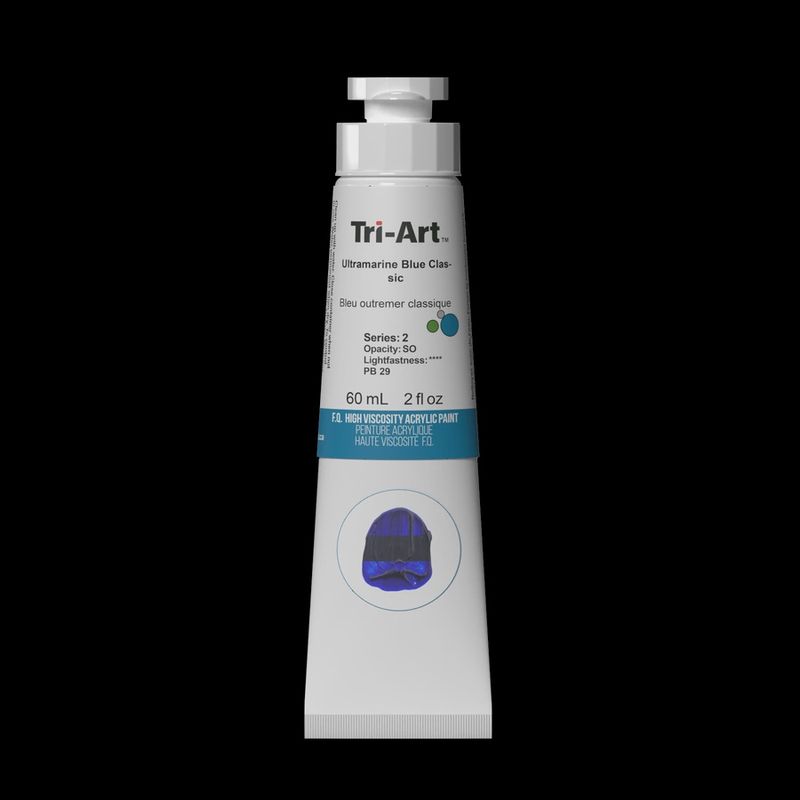 Tri-Art High Viscosity Acrylic Ultramarine Blue Classic 60ml