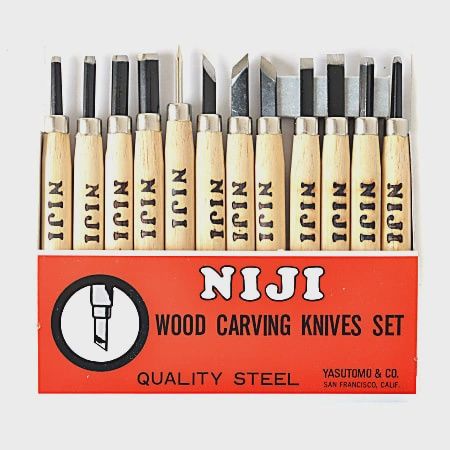 Niji Woodcarving set 12 Pc