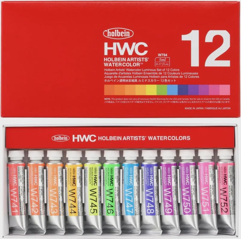 Holbein WC Luminous Set of 12