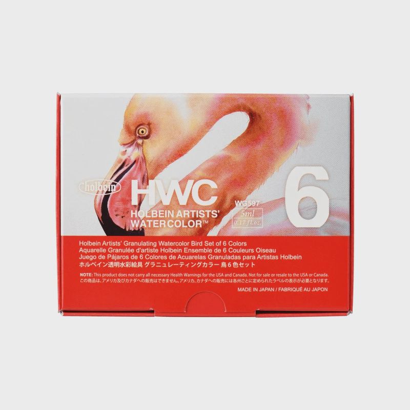 Holbein WC Granulating Bird Set 6