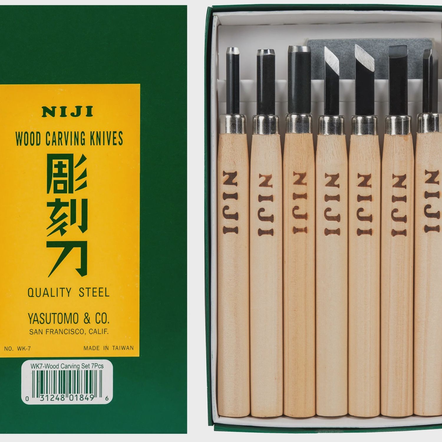 Yasutomo Wood Carving Set 7pc