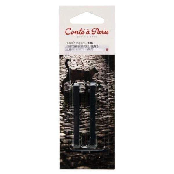Conte Crayon - Black 2B 2 pack