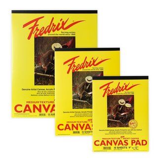 Canvas pads and paper