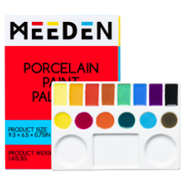 7-Well White Porcelain Mixing Tray