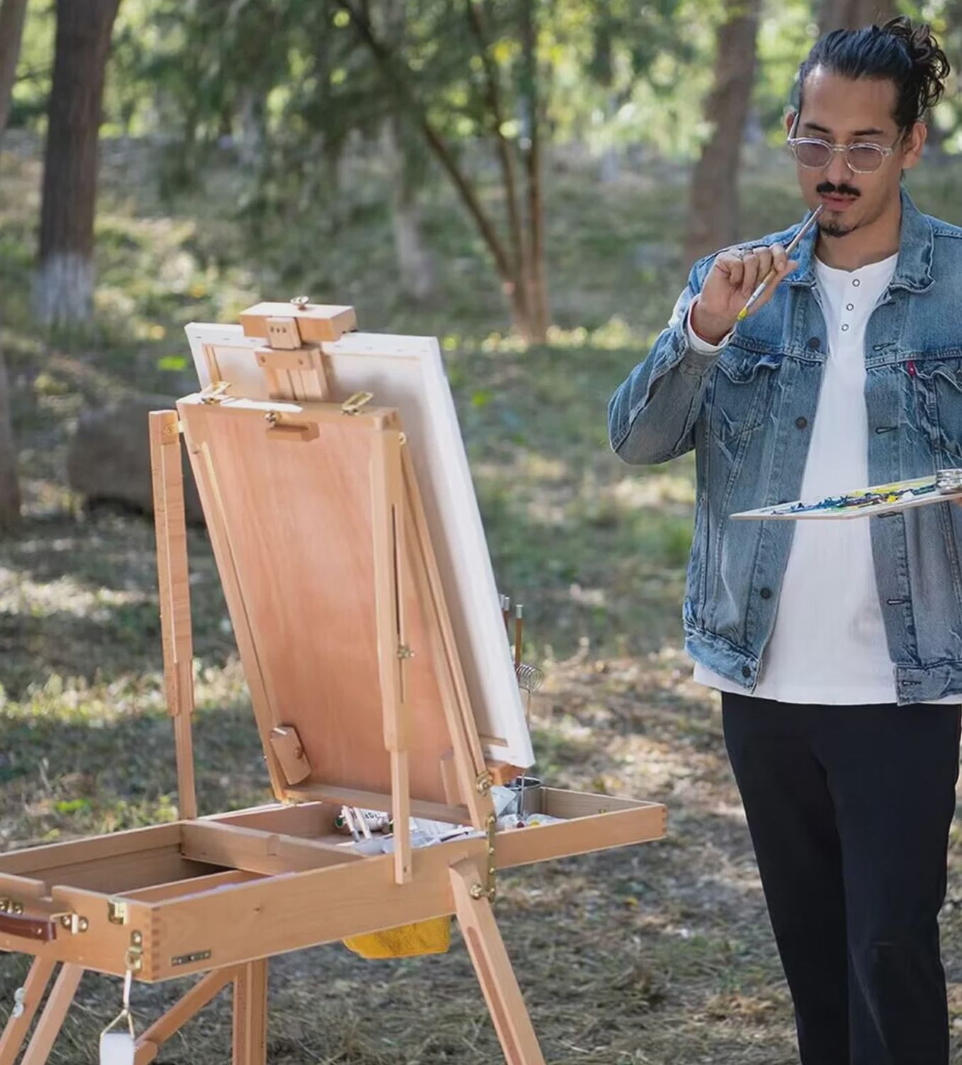 French Easel Natural Finish