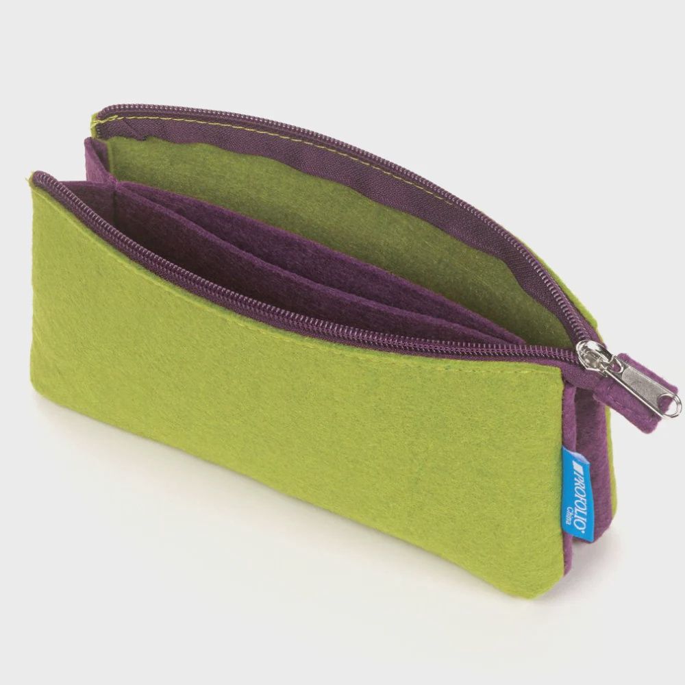 Midtown Pouch Green/Purple Small