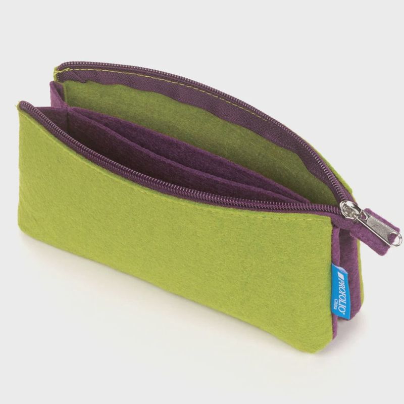 Midtown Pouch Green/Purple Large