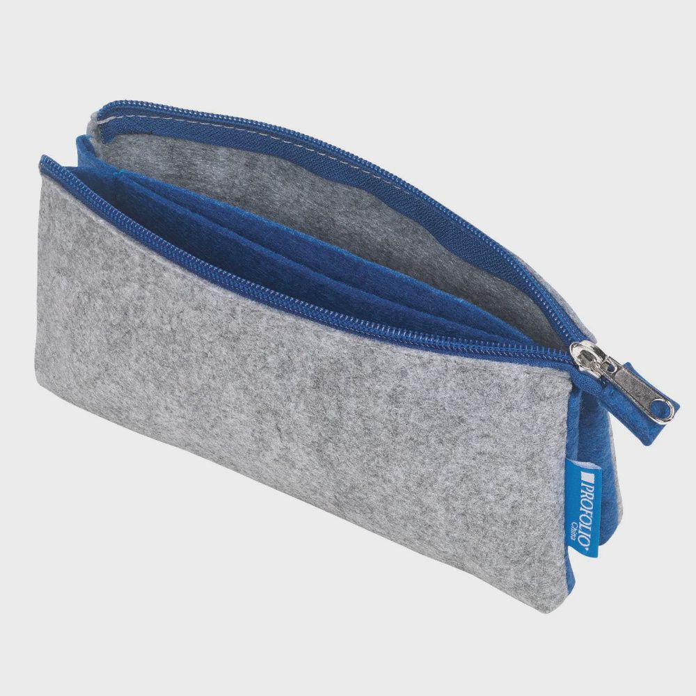 Midtown Pouch Grey/Blue Small