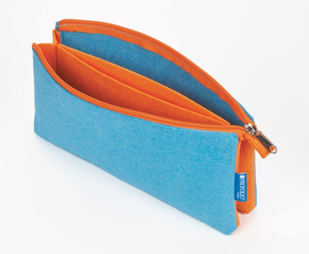 Midtown Pouch Ocean/Orange Large
