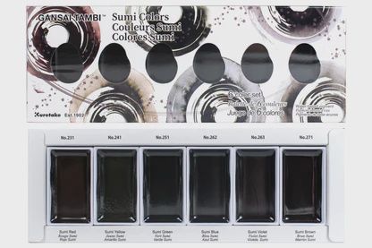 Kuretake Gansai Tambi Sumi Set