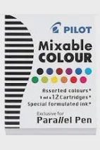 Pilot Parallel Pen Cartridges Mixed Colours