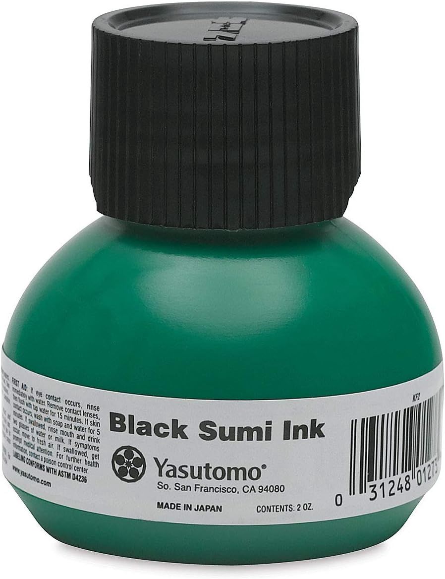 Yasutomo Black Sumi Ink 2oz