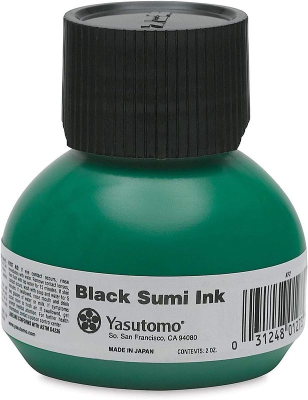 Yasutomo Black Sumi Ink 2oz
