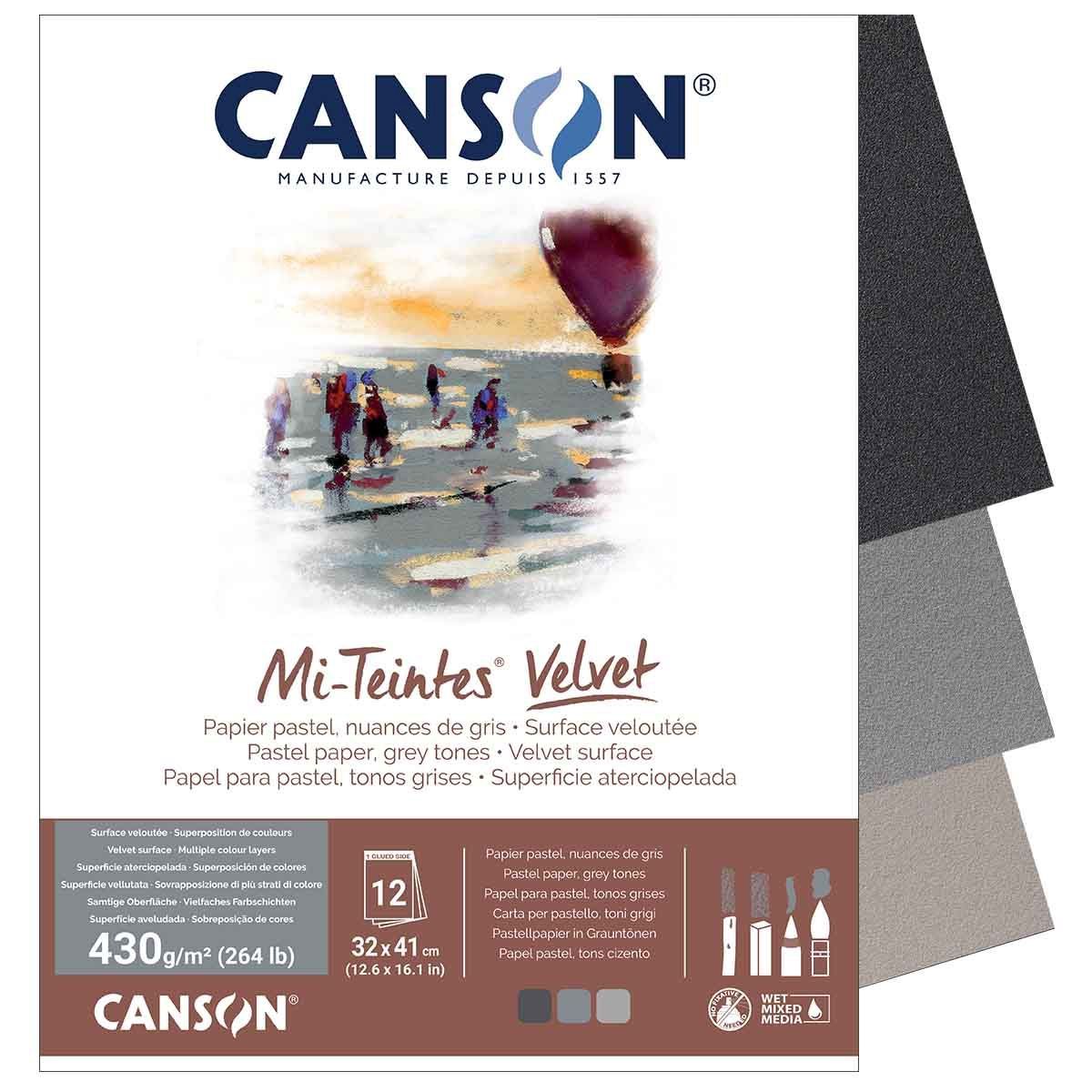 Canson Mi-Teintes Gray Assort 12x16