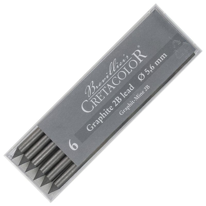 Cretacolour Graphite Leads 6B 5.6mm