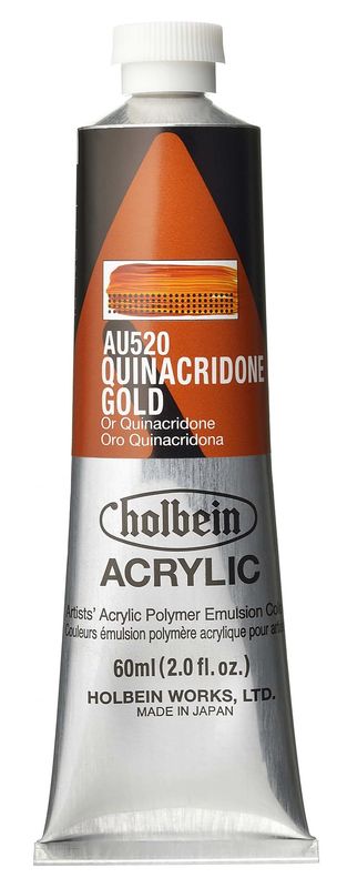 Holbein Heavy Body Acrylic Quinacridone Gld 60ml