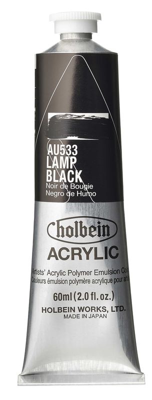 Holbein HB SA Lamp Black 60ml