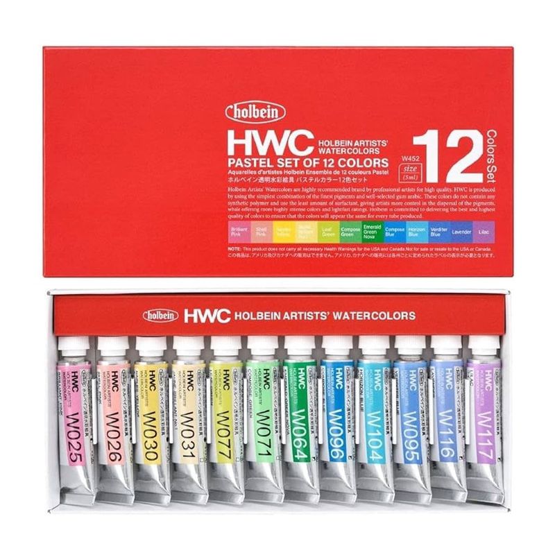 Holbein WC Set of 12 Colours